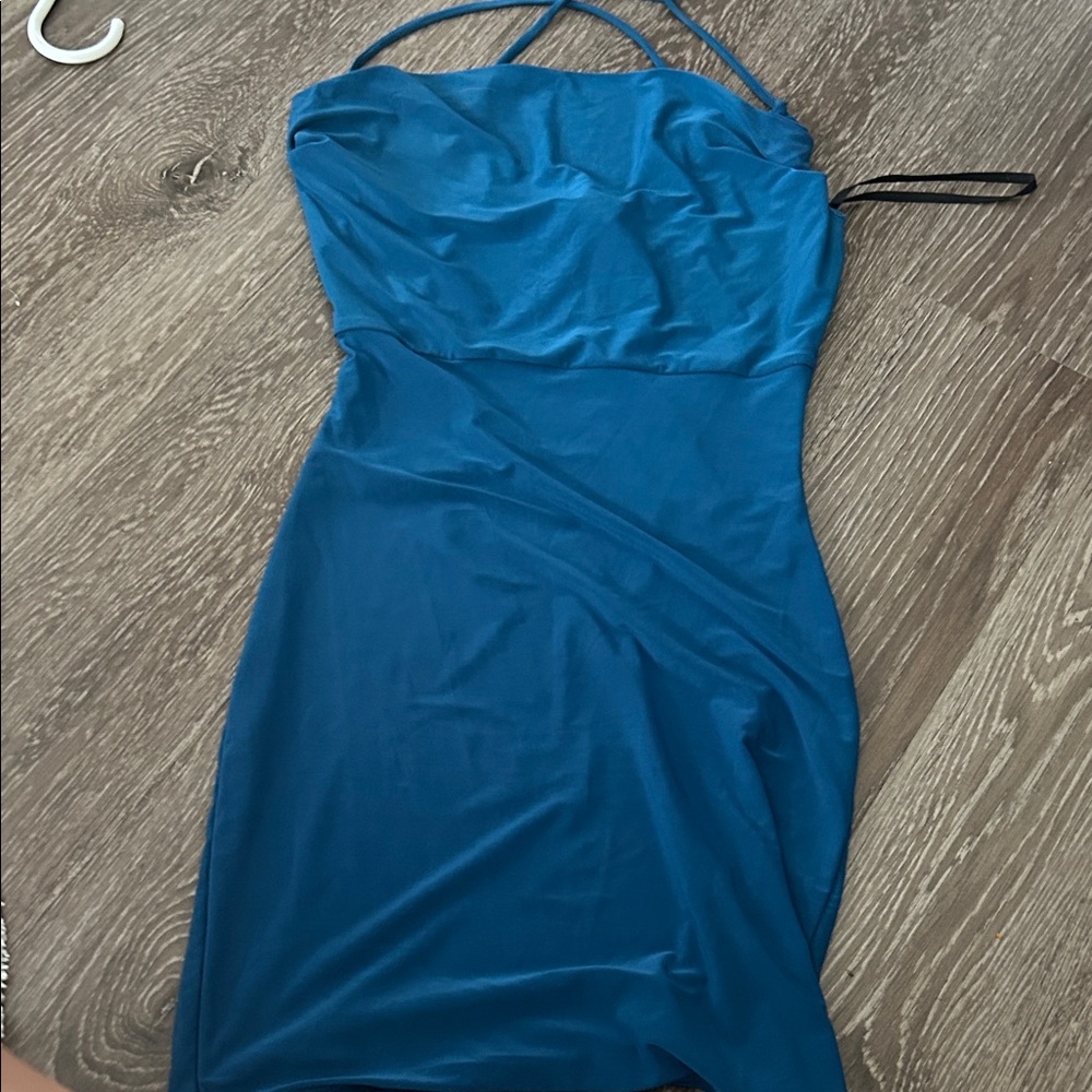 Windsor Strapless Blue Dress